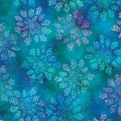 Paisley In Love by Hoffman - Digital Print - Teal
