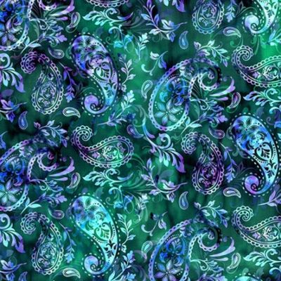 Paisley in Love by Hoffman - Digital Print - Meadow