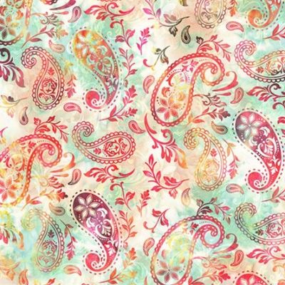 Paisley In Love by Hoffman - Digital Print - Blossom
